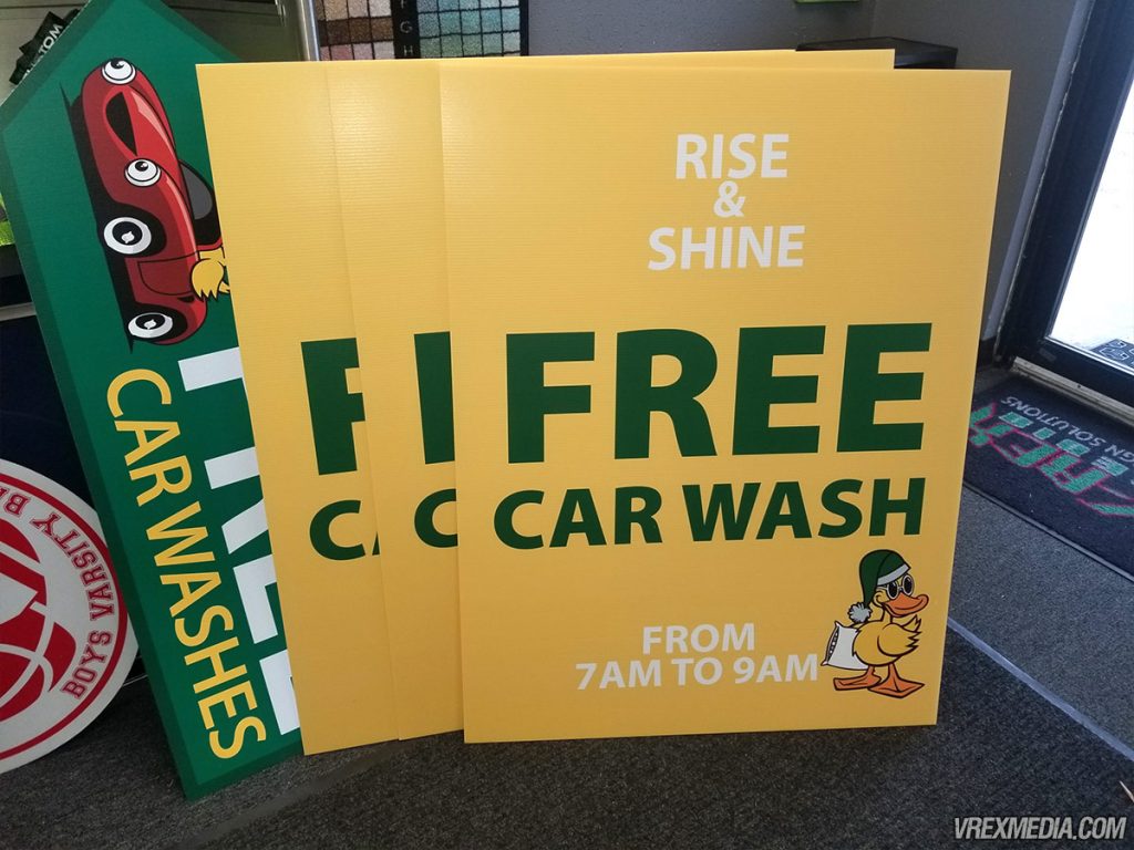 Yard Sign Quick Quack Car Wash