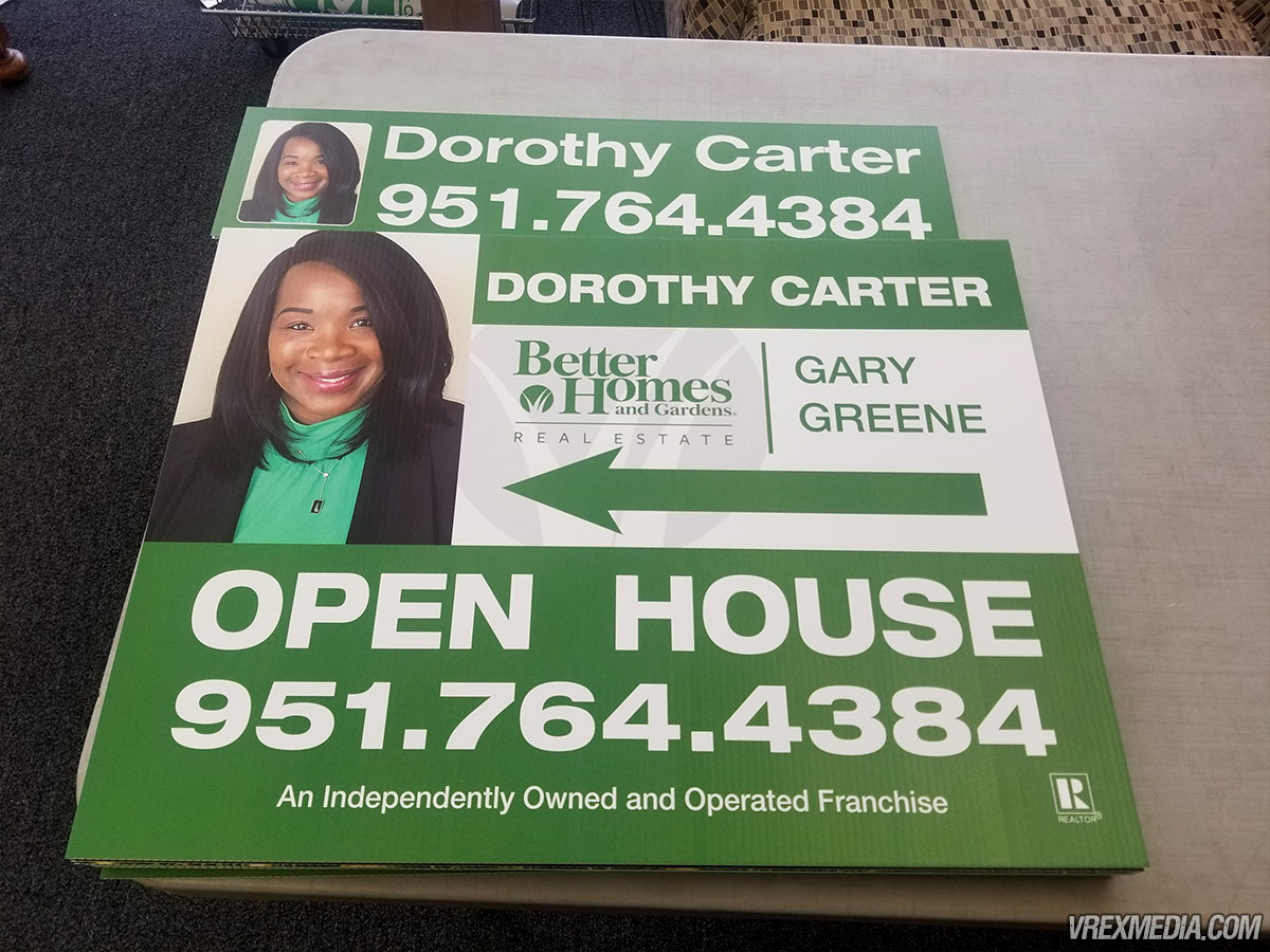 Dorothy Carter Open House Yard Sign