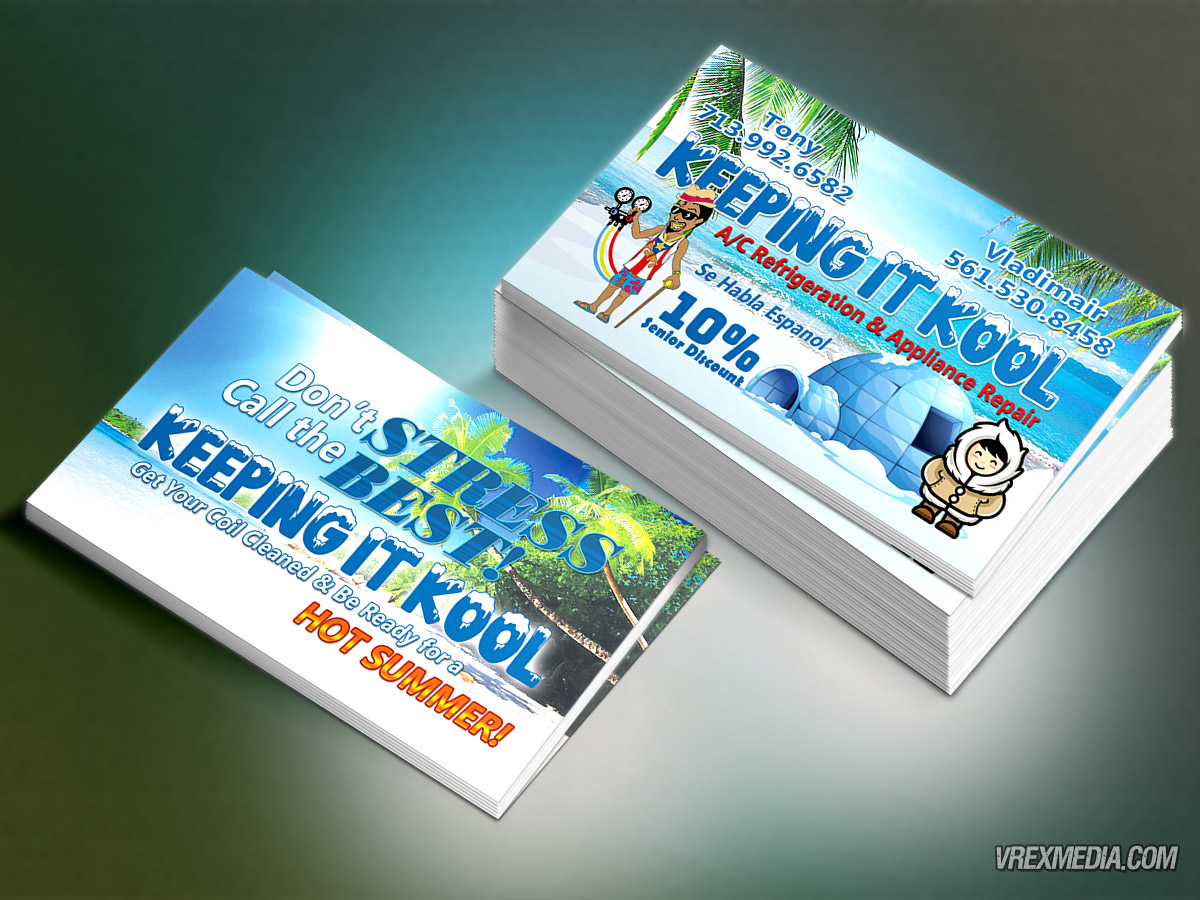 Keeping It Cool Business Card Design