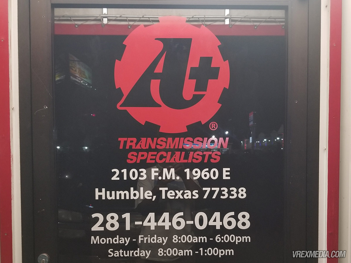 A Plus Transmission Door Decal