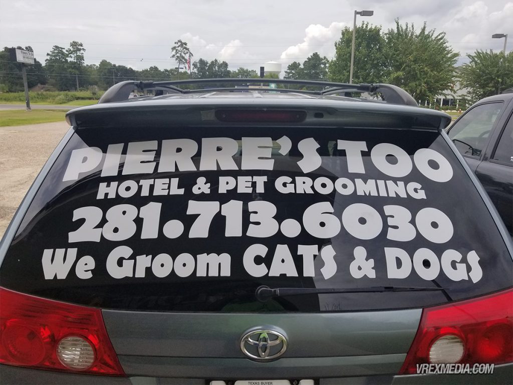Vehicle Decal Pierre's Pet Grooming