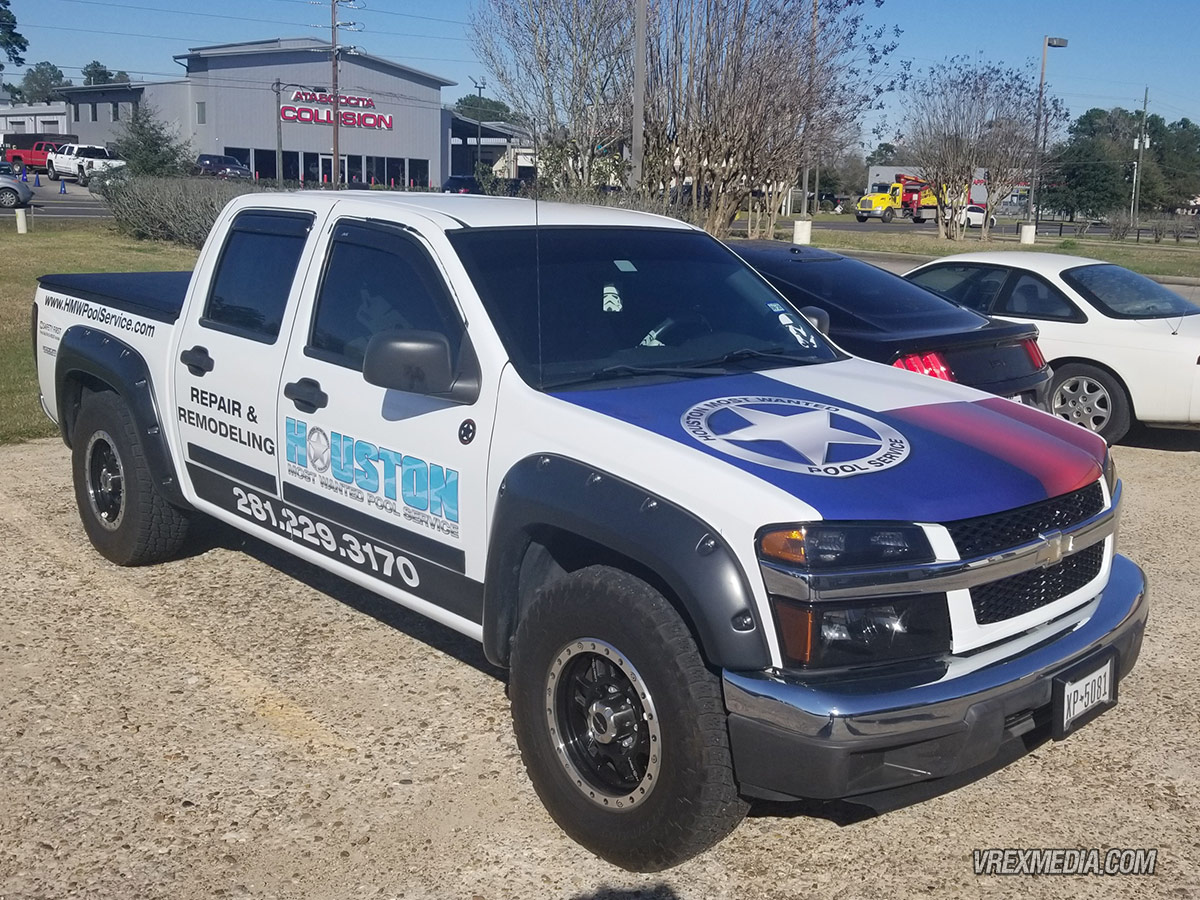 Vehicle Wraps for Houston Most Wanted Pool